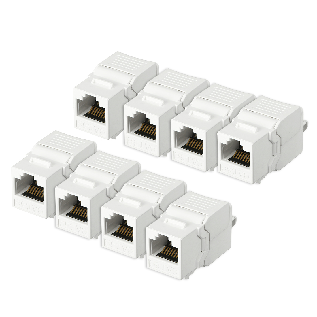 RJ 45 Keystone Jack Module Cat 5E FTP 500 Mhz 10GB No Tools Needed 8