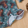thumbnail image 6 of RUTAYY Summer Toddler Girls Long Sleeve Ruffles Cartoon Cow Prints Monokini One-Piece Swimwear Beach Onesie Swimsuit Bikini Pool Brazilian Beachwear, 18-24 Months, 6 of 7