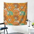thumbnail image 2 of YFYANG Orange Vintage Mandala Pattern Tapestry, Bedroom Dormitory Living Room Decoration Tapestrys Wall Hanging , 59 x 59 in, 2 of 9