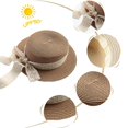 thumbnail image 3 of Circunferencia de la cabeza 48-51 cm Sombrero de copa para niños Sombrero de paja de encaje con tapa plana Sombrero de paja Sombrero para el sol para niños Verano, 3 of 5
