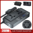 thumbnail image 4 of Smart Car Power Inverter 12V to AC 220V Converter Adapter Charger O√ P0V3, 4 of 9
