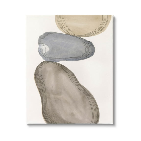 Stupell Industries Modern Geometric Shapes Composition Graphic Art Gallery Wrapped Canvas Print Wall Art, Design by Laura Marr