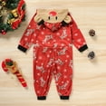 thumbnail image 3 of GRNSHTS Family Pajamas Jumpsuit Adult Kids Baby Matching Sets One Piece Christmas PJs Reindeer Hooded Sleepwear, 3 of 9