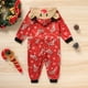 thumbnail image 5 of Pijamas familiares navideños Sinhoon, monos para adultos, niños y bebés, conjuntos a juego, pijamas navideños de una pieza, ropa de dormir con capucha de ciervo, 5 of 7
