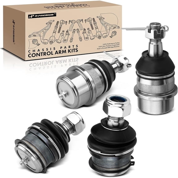 A-Premium 4Pcs Front Upper Lower Ball Joint Kit Compatible with Dodge Ram 1500 2500 1994 1995 1996 1997 1998 1999