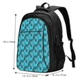 thumbnail image 2 of Lafuoo Seahorse Pattern USB Backpack, Multi-Pocket Laptop Backpack, Unisex Travel Backpack for Office, Work-One Size, 2 of 7