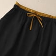 thumbnail image 5 of Busydd Women's Cotton Linen Skirt with Pockets Summer Beach Solid Color Elastic Waist Midi Skirt Comfortable Drawstring Slit Hem Long Skirts M, 5 of 9