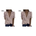 thumbnail image 2 of sweethay Camiseta de mujer de gasa con cuello en V Blusa de encaje Type7 NO7, 2 of 6