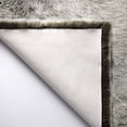 thumbnail image 5 of Phantoscope Ultra Soft Faux Fox Fur Dark Green, Indoor Area Rug, 2 x 3 ft, Irregular Shape, 5 of 5
