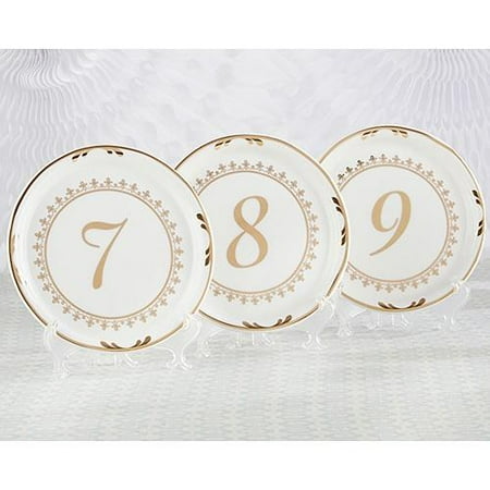 Tea Time Vintage Plate Table Numbers 7-12 (Best Custom Number Plates)