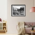 thumbnail image 3 of Historic Framed Print, [Horseback riders on the trail of Indian Henry's, Mt. Rainier National Park, Washington], 17-7/8" x 21-7/8", 3 of 9