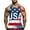 Blue, variant on UVEASISHA Big and Tall Tank Tops for Men Sleeveless American Flag Graphic Tee Quick Dry Gym Muscle Tanks White XXL