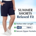 thumbnail image 4 of ICY Shorts, Women's Ultra Stretch Ice Silk Breathable Quick Drying Cooling Shorts for Women Over 50, 4 of 6