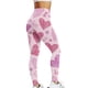 thumbnail image 3 of Gibobby Leggings Gluteos Mujer Pantalones yoga cintura alta con estampado San Valentín para mujer Medias compresión Yoga Running Fitness Leggings cintura alta（Rosa， L), 3 of 5