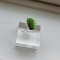 thumbnail image 3 of Natural Green Copper Turquoise Gemstone Unisex Ring, Statement Promise Proposal Coffin Jewelry, Engagement Wedding Women's Gifts Ring (Green Copper Turquoise, Size 7), 3 of 5