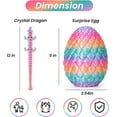 thumbnail image 3 of 3D Printing Toys - 12" 3D Printed Dragon&Egg Cool 3D Printed Articulated Crystal Dragon Toy for Ages 8+ (L-random Candy), 3 of 6