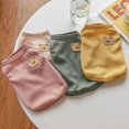 thumbnail image 4 of Chaleco con orejas para perro, ropa para gato, camiseta lisa, ropa para perros, chaleco fino pequeño a la moda para Chihuahua, chaleco transpirable de verano para mascota Pug York, 4 of 5