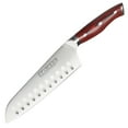 thumbnail image 5 of Ergo Chef Crimson Series 7" Santoku Knife Forged German Stainless-Steel w/ Hollow Grounds, G10 Handle, 5 of 6