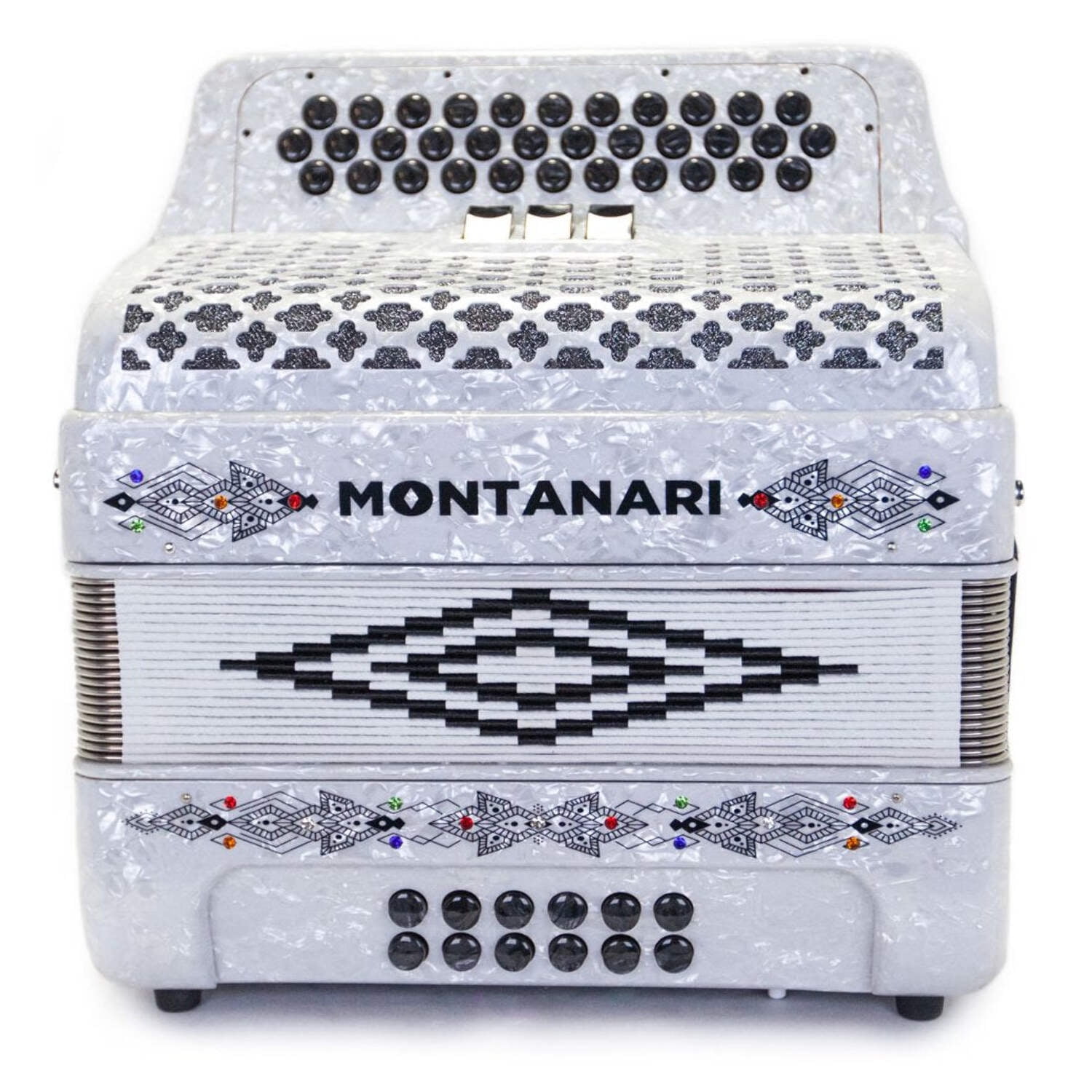 Montanari 3412 3S GCF Accordion, White