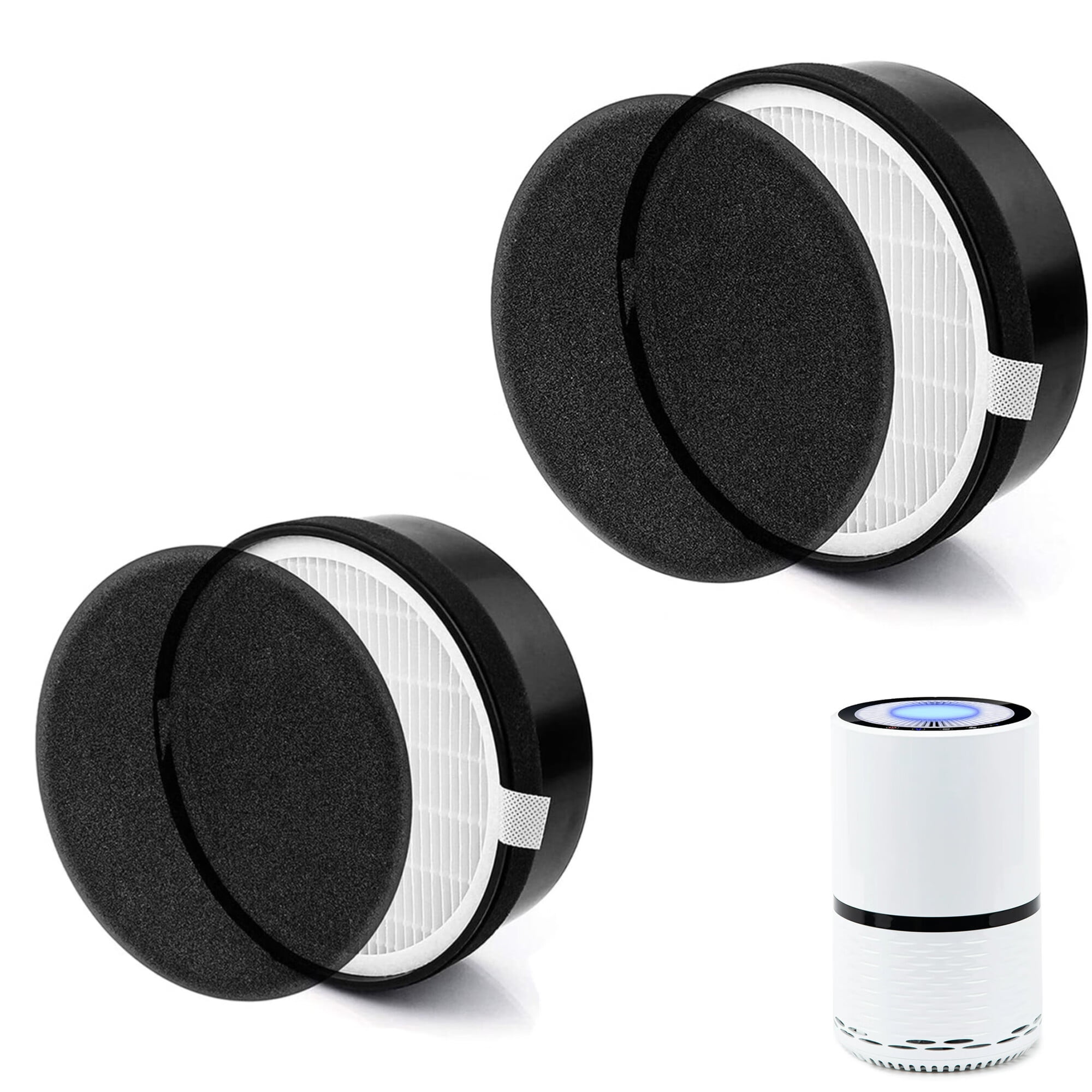 2 Pack LVH132 Replacement Filter for LEVOIT Air Purifier LVH132RF, 3