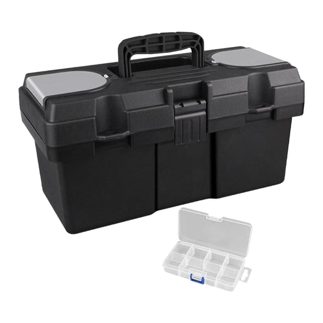 Caja de herramientas portátil, contenedor de almacenamiento, herramientas manuales, ferretería doméstica, estuche rígido de viaje 36 x 17 x 175 cm