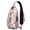 Pink-25, variant on Retro Yellow Daisy and Floral Crossbody Sling Bag – Water-resistant, Anti-theft Pocket, Multi-pocket – Vintage Boho Artistic Pattern