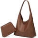 thumbnail image 1 of Bolsas de mano holgadas para mujer, de piel sintética, estilo retro, suaves, de gran capacidad, 2 unidades, 2025, 1 of 4