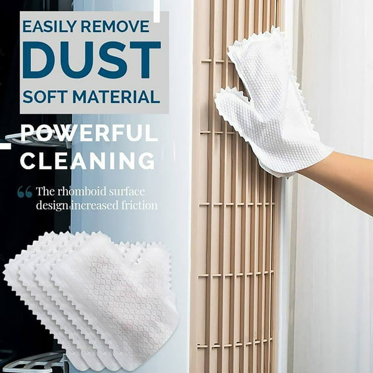Dengmore 30 Pieces Dust Removal Gloves Disposable Wipes Fish Scale  Household Cleaning Mitt Non Woven Fabric Dusting Washable Duster Glove Wet  and Dry
