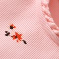 thumbnail image 3 of Gibobby Blusa Manga Larga Niñas Camiseta de manga corta con cuello redondo y estampado de flores de Color sólido para niñas pequeñas y medianas de verano （Rosa， 4-5 Años), 3 of 5
