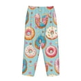 thumbnail image 5 of Naloa Colorful Donut Print Women’s Ultra-Soft Comfy Pajama Lounge Pants with Pockets & Drawstring, 5 of 8