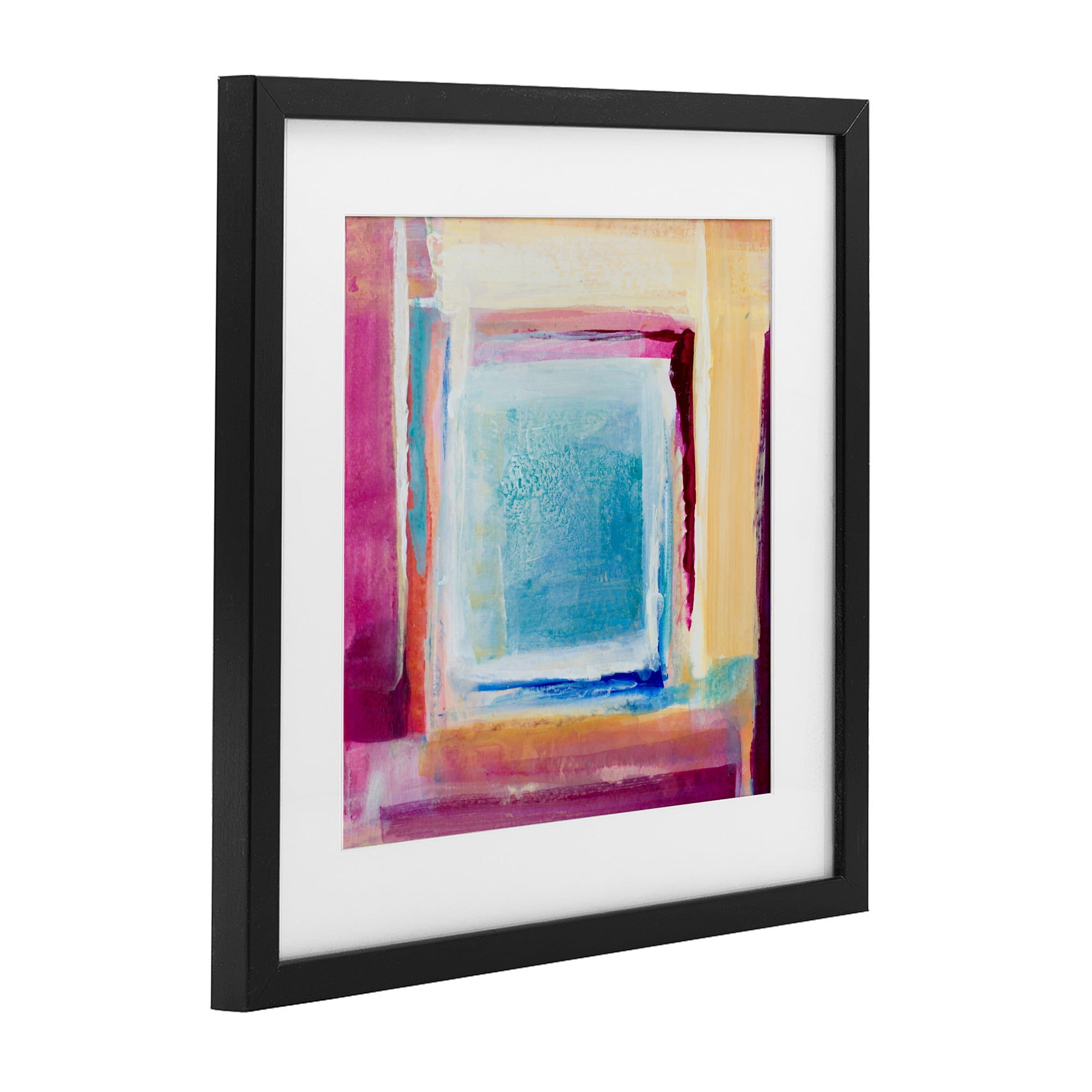 Stupell Industries Bright Colors New Day Black Framed Print Under Glass, design by Lanie Loreth