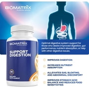 Digestive Enzymes (90 Capsules) Support Digestion - Pancreatin, Plant Enzymes, Ox Bile, Betaine HCL