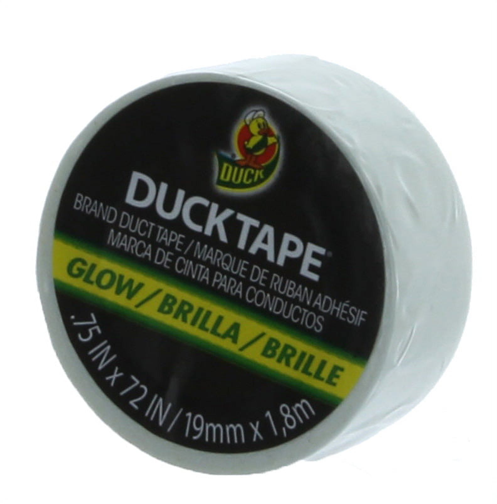 Lot of 2 Mini Duck Glow In The Dark ducktape Duct Tape 3/4 x 6