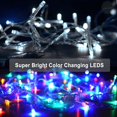 thumbnail image 2 of Color Changing Christmas Lights, 66ft 200LED Fairy Lights 11 Modes White to Multicolor , Connectable Waterproof Remote Control Twinkle Lights for Christmas Decorations, 2 of 7