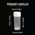 thumbnail image 3 of Ikeay Clear Plastic Needle Keeper Bottle, Portable Sewing Needle Storage Container for Crafters, Hand & Machine Stitching Organizer Clear, 3 of 8