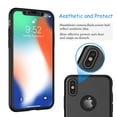 thumbnail image 3 of Cases for Apple iPhone XS Max / iPhone XS / iPhone XR / iPhone X, Ultra Thin Hard Slim Case Full Protective With Tempered Glass Screen Protector Case Cover -Red, 3 of 4