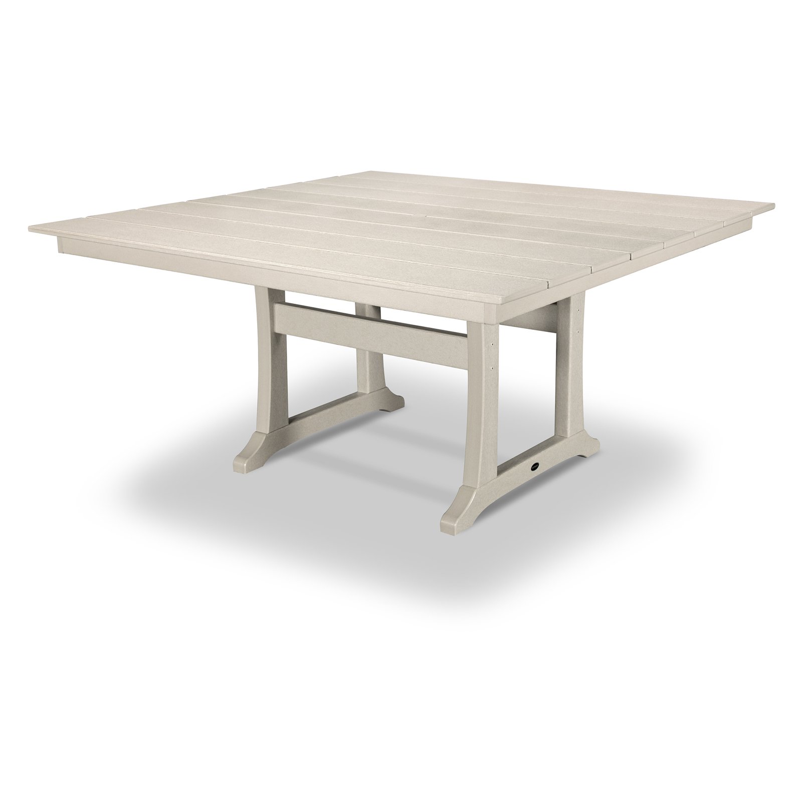 POLYWOOD® Modern Trio 59 x 59 in. Farmhouse Patio Dining Table