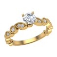 thumbnail image 1 of Circle and Marquee Marquise Round Brilliant Diamond Rings 18K Gold 0.60 CT TW (G,VS1), 1 of 5