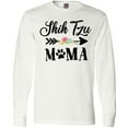 thumbnail image 3 of Inktastic Shih Tzu Mama with Flowers and Arrow Long Sleeve T-Shirt, 3 of 5