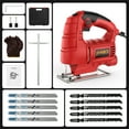 Jig Saw, 6.5Amp Corded Electric Jig Saw with 6 Variable Speeds, Up to