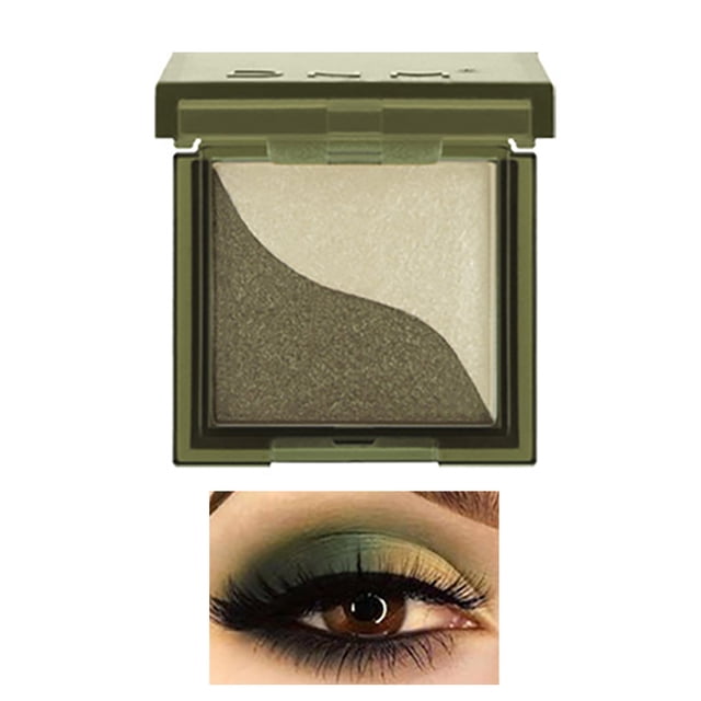 Glazed Light Two Color Lazy Eye Shadow Plate Simple Waterproof Beginner Long Lasting Color Rendering Eye Shadow Without Makeup, Makeup Eye Shadow