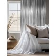 thumbnail image 4 of Sheer Curtains 72 Inches Long, Grey Semi Sheer Curtains Light Filtering Window Treatment, Modern Abstract Art Ombre Striped Privacy Voile Drapes for Living Room Bedroom 52x72 Inch, 4 of 7