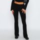 thumbnail image 1 of Pantalones Pantalones básicos para mujer Slim Fit Color sólido Estilo Y2K Traje de vacaciones (Negro S) Ygjytge Negro T S para Mujer, 1 of 6