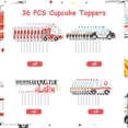 thumbnail image 5 of Emergency Vehicle Party Decorations, 36PCS Rescue Vehicles Cupcake Toppers, First Responders Ambulance Firetruck Police Birthday Party Supplies, 5 of 6