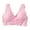 Pink, variant on Sports Bra Women Solid Color Lace Comfortable Bra Underwear Underwear Women's Plus Size Push Up Bra, Style 9856, Purple 40B