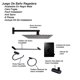 thumbnail image 3 of Juego Baño Cuadrado Regadera 15cm Monomando 6 Pzas Negro Lujo, 3 of 10