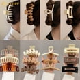 thumbnail image 2 of Pinza De Acrílico Para El Cabello Accesorios Para Las Mujeres Cruz Flor Cuadrada Horquilla, 2 of 4