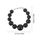 thumbnail image 2 of 1 Pair Faux Pearl Hoop Earrings: Large Circle Dangle Drop Earrings - Exaggerated Large Round Hoop Ear Jewelry - Imitation Pearl Beaded Statement Jewel, 2 of 3