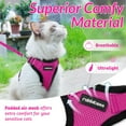 thumbnail image 3 of Cat Harness and Leash for Walking, Escape Proof Soft Adjustable Vest Harnesses for Cats, Easy Control Breathable Reflective Strips Jacket, Black, S, 3 of 8