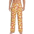 thumbnail image 2 of Lsque Orchids Flowers Print Men's Pajama Pants, Lounge Pant - Comfortable Home Wear,Elastic Waistband, Stylish Design-Small, 2 of 9